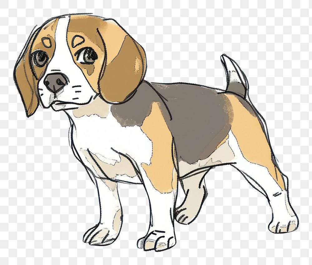 PNG Beagle mammal hound dog.