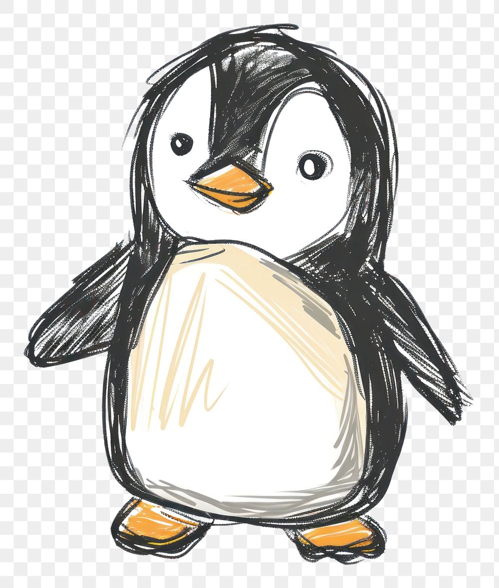 PNG Penguin bird creativity cartoon.