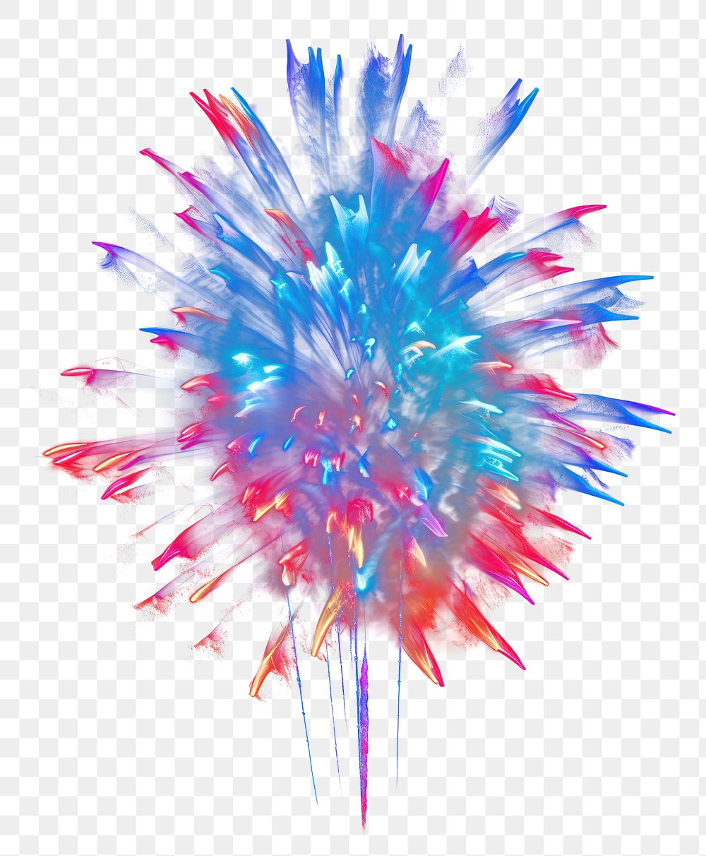 PNG  Colorful firework fireworks black background long exposure. AI generated Image by rawpixel.