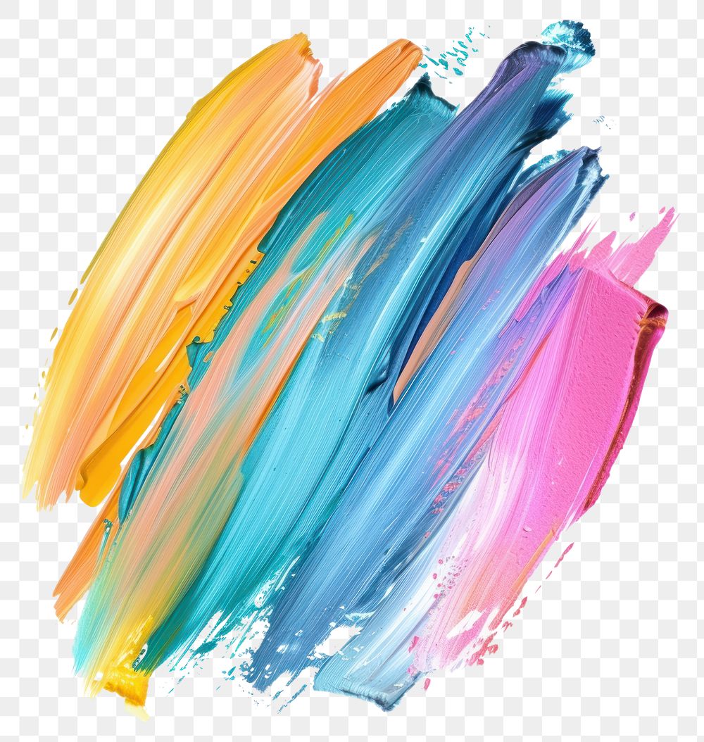 PNG Pastel rainbow brush stroke backgrounds paintbrush white background.