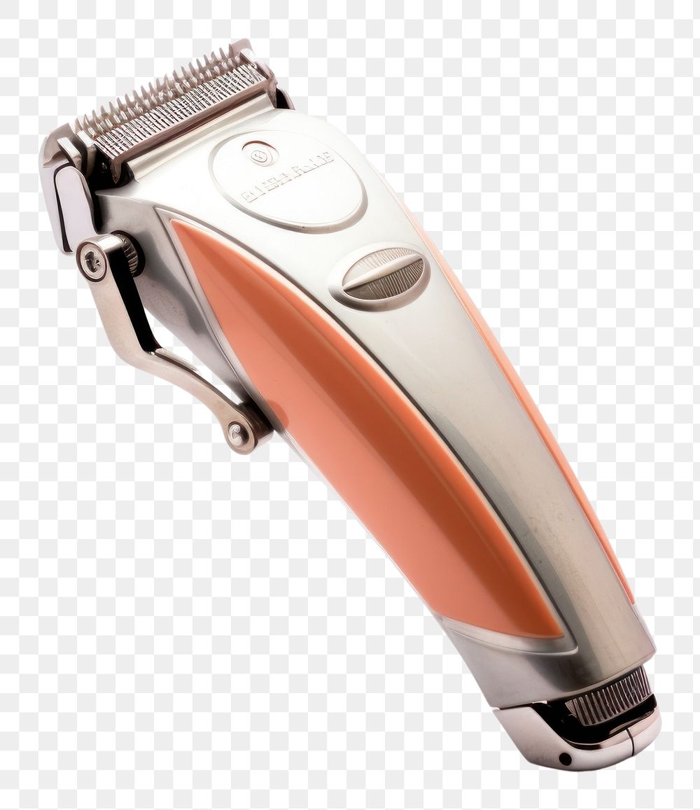 PNG  Electric hair clipper copy space weaponry metal.