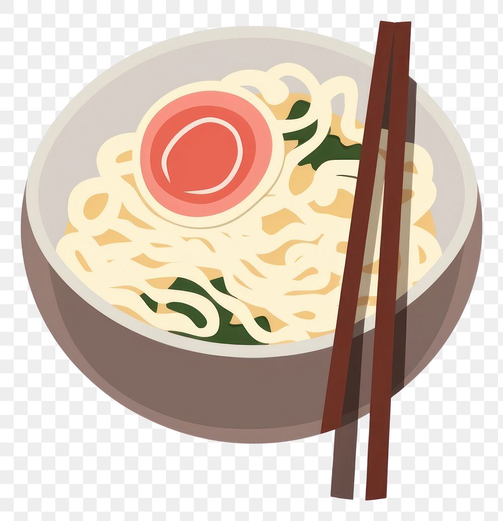 PNGRamen shaped icon chopsticks noodle food.
