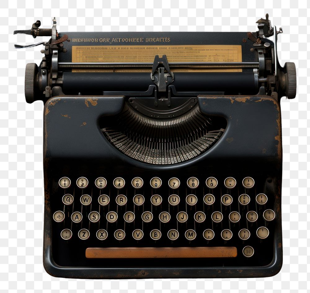 PNG  Typewriter text correspondence electronics