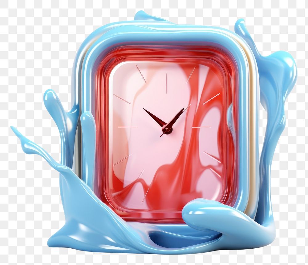 PNG Clock cartoon time blue.