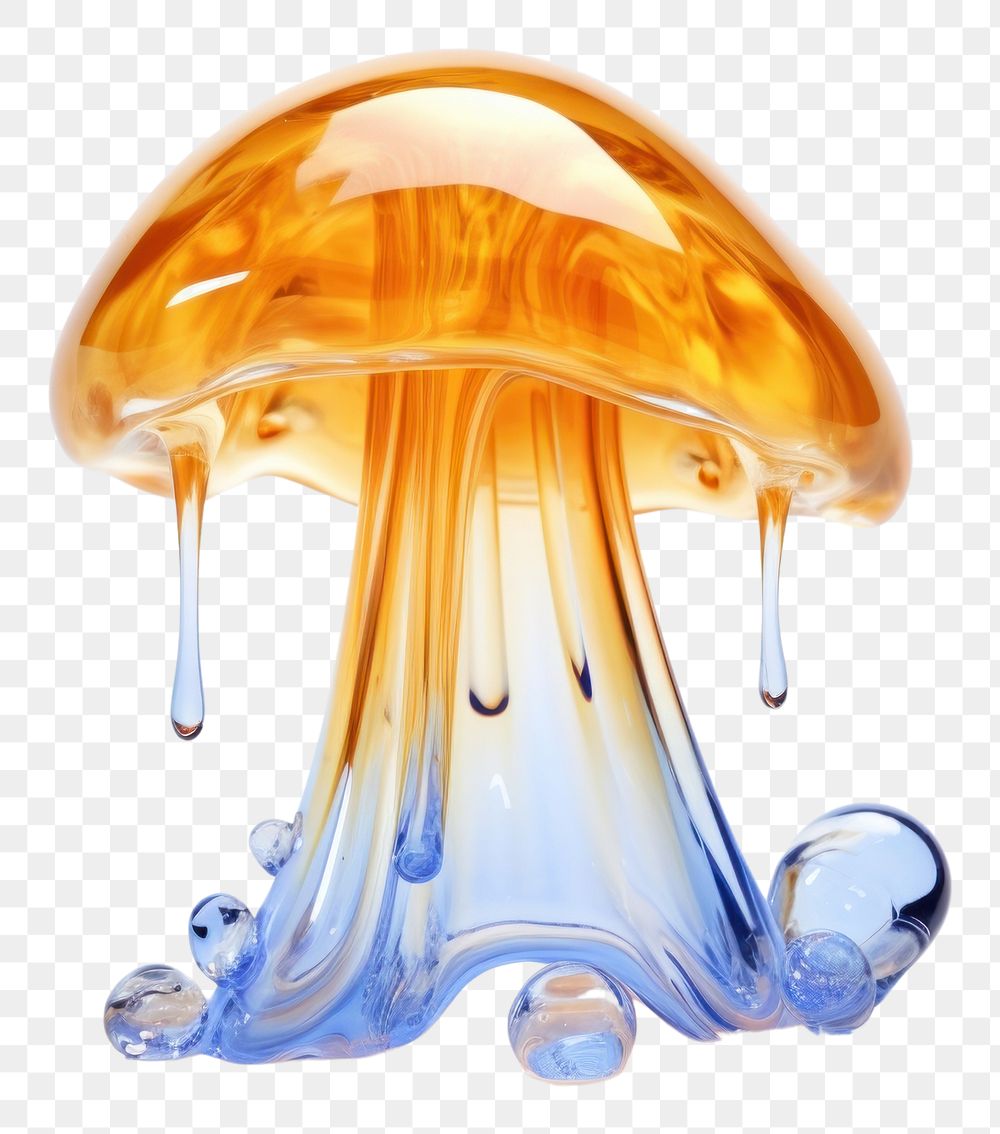 PNG Melting mushroom jellyfish white background invertebrate.