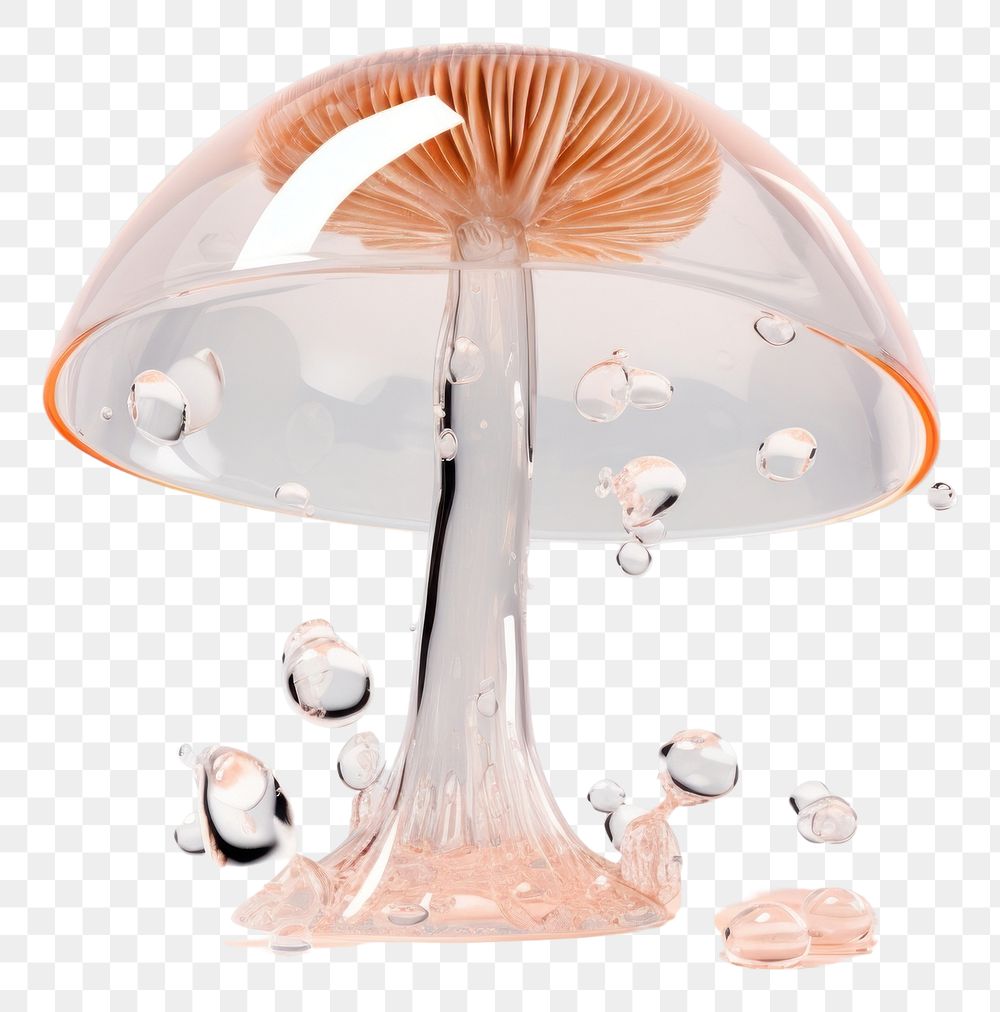 PNG Melting mushroom fungus plant transparent.