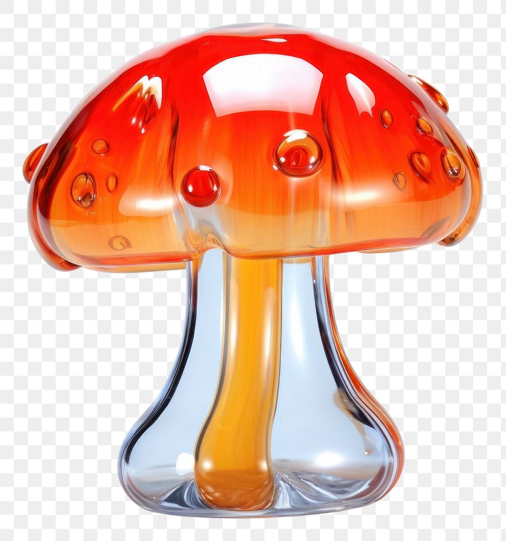 PNG Melting mushroom agaric fungus lamp.