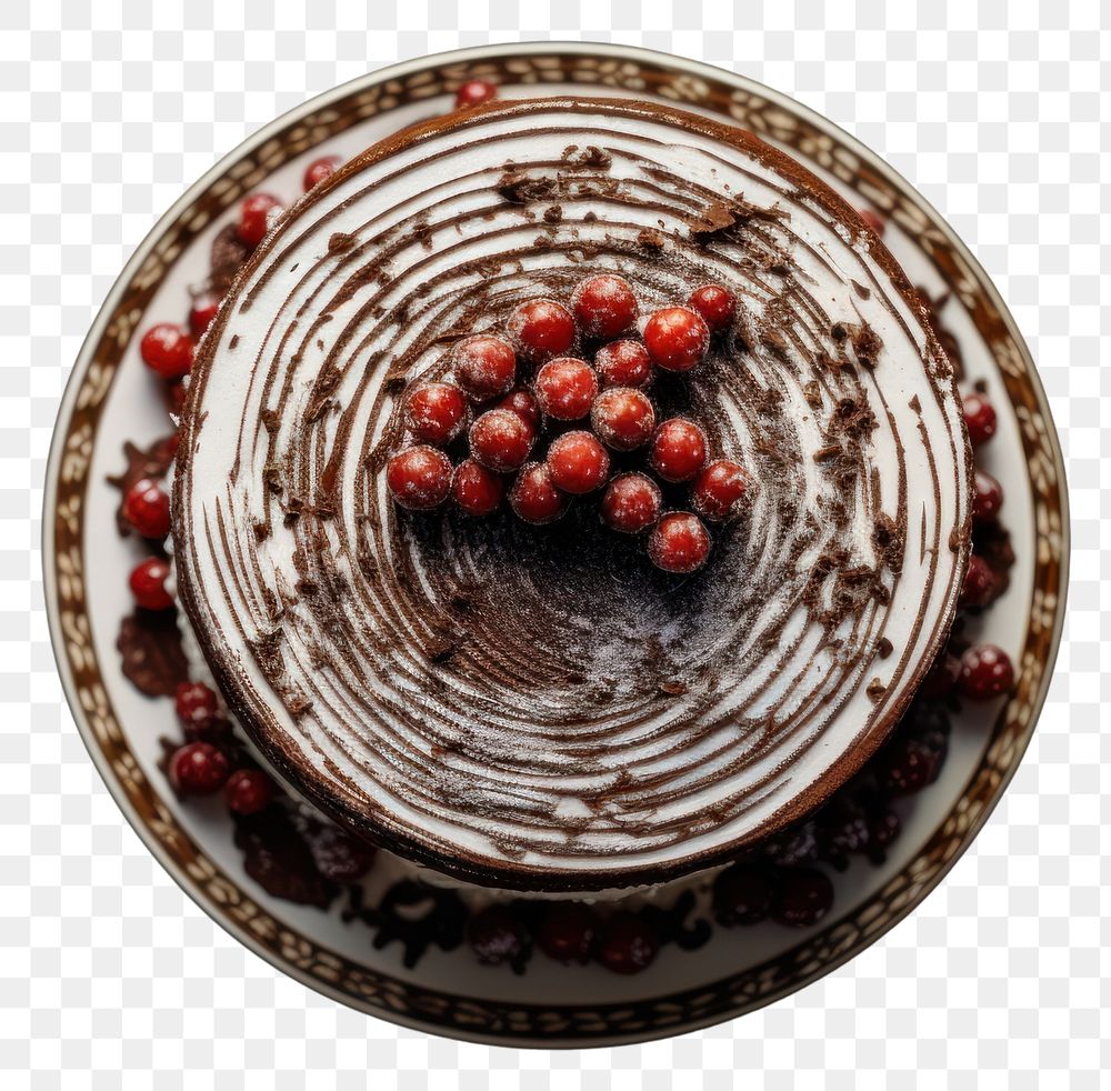 PNG Cake looking up at camera christmas plate berry.