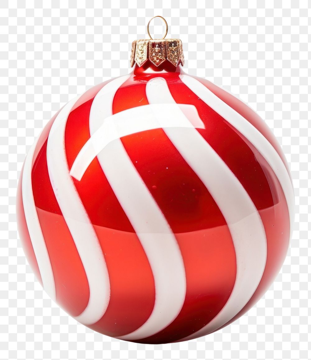 PNG  Bauble for christmas tree sphere white background celebration.