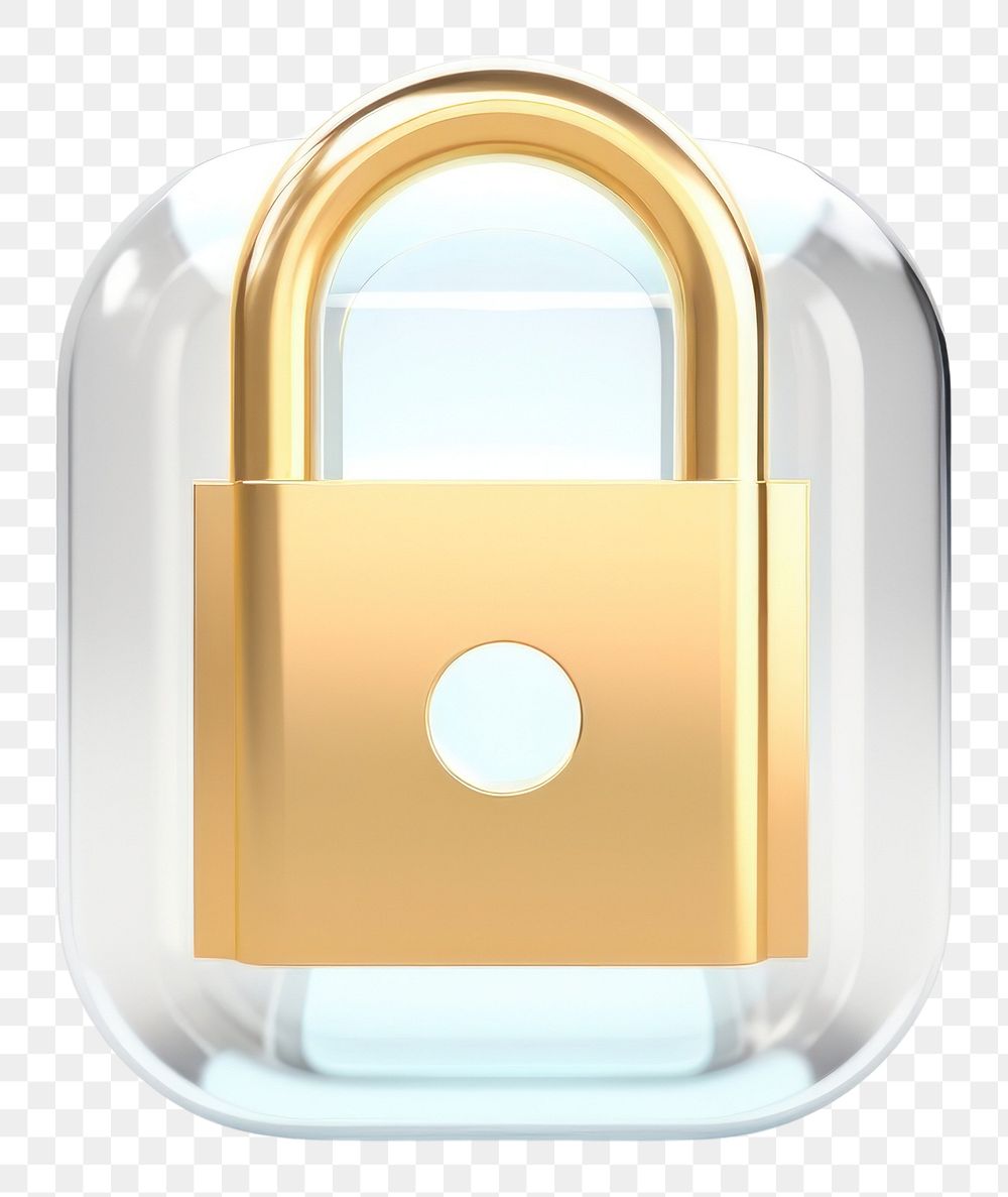 PNG Icon lock white background protection technology.