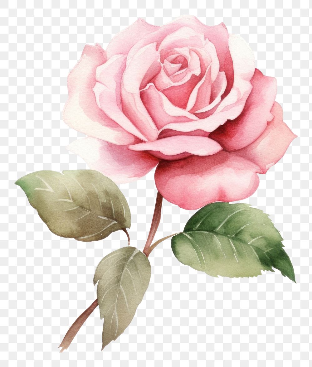 PNG Pink rose blossom flower plant inflorescence. AI generated Image by rawpixel.