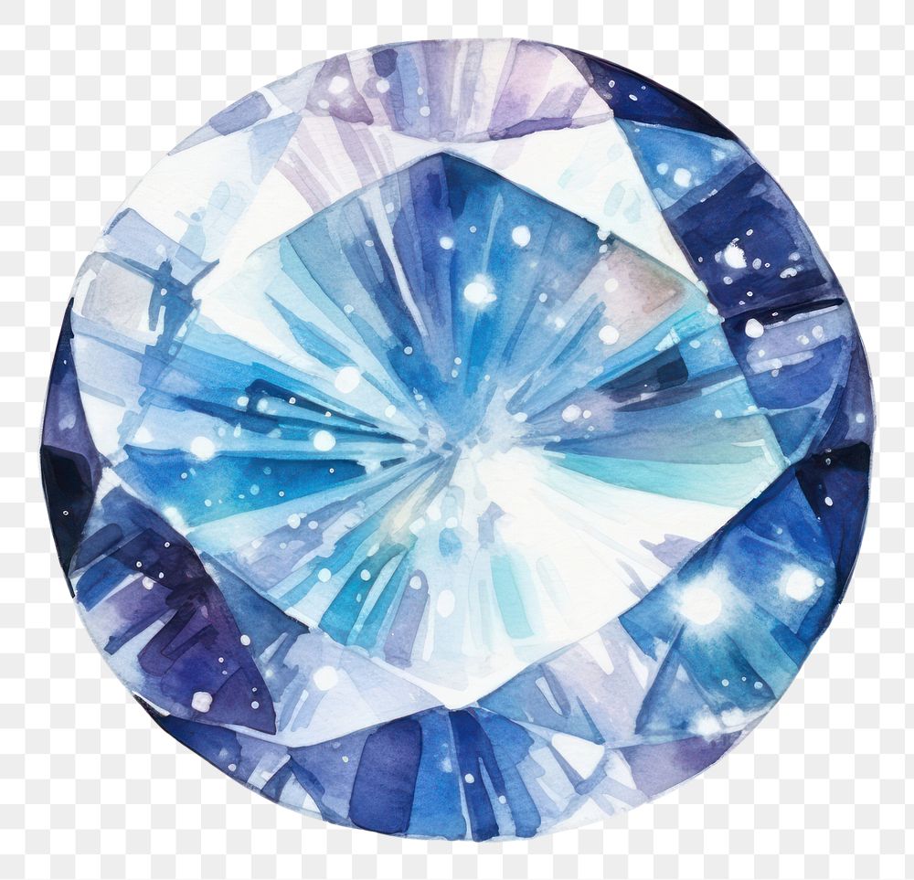 PNG  Galaxy element of diamond ring in Water color style gemstone jewelry white background.