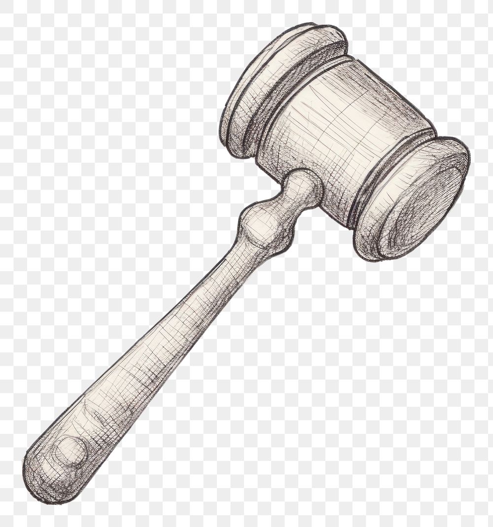 PNG Gavel sketch drawing device. AI generated Image by rawpixel.