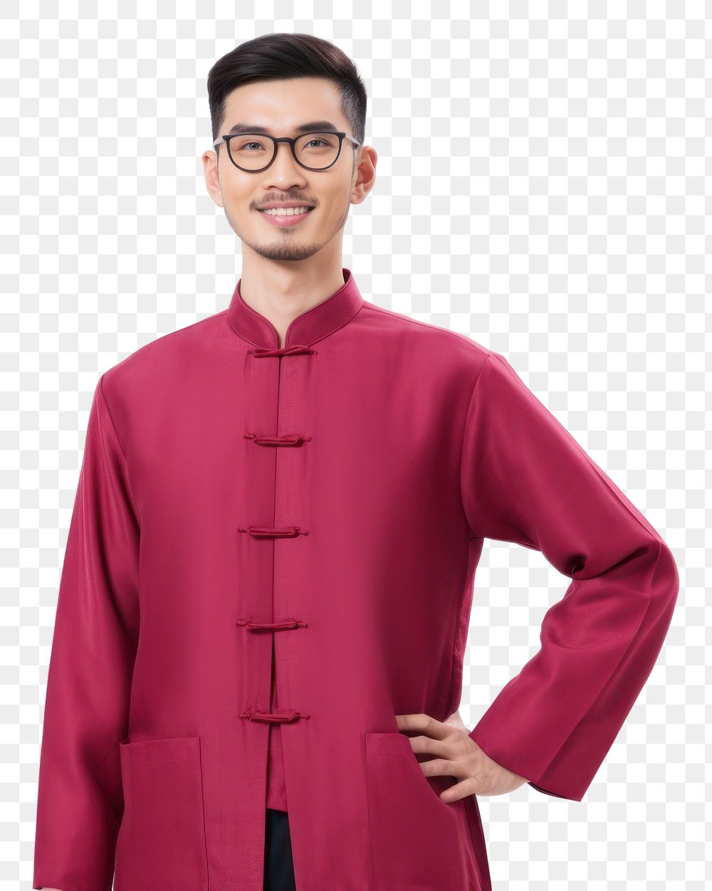 PNG Young handsome Taiwanese entrepreneur glasses sleeve coat. AI generated Image by rawpixel.