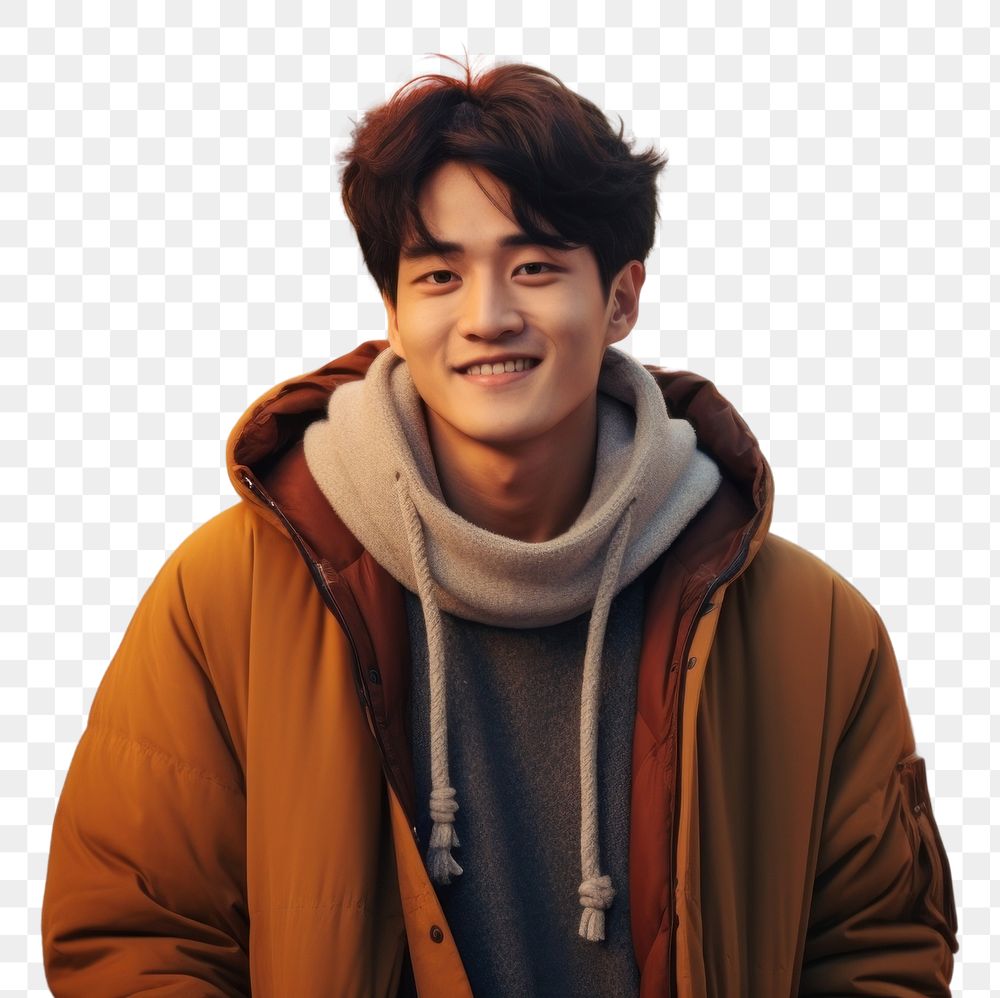 PNG Korean male portrait street adult. AI generated Image by rawpixel.