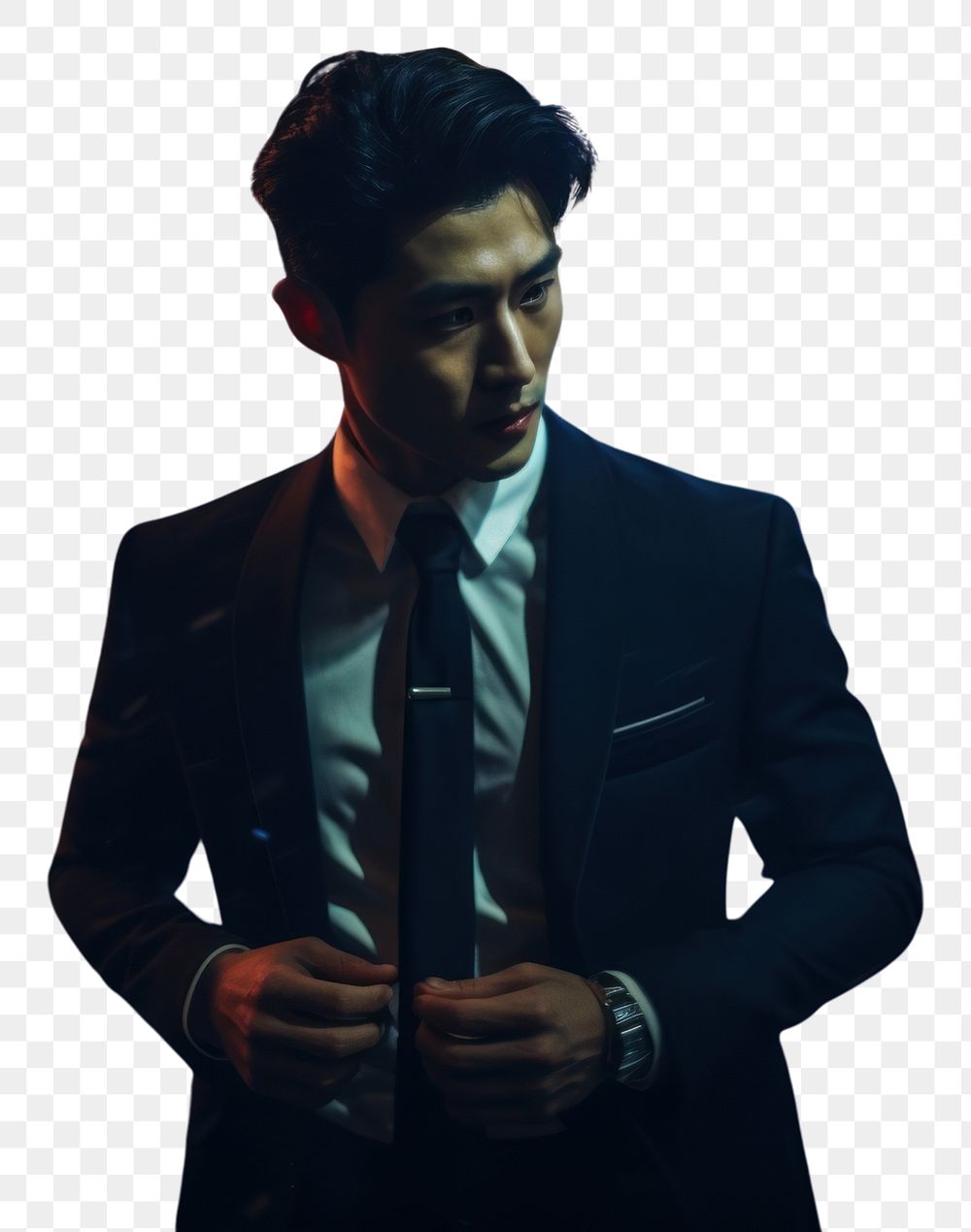 PNG Korean male portrait blazer adult. AI generated Image by rawpixel.