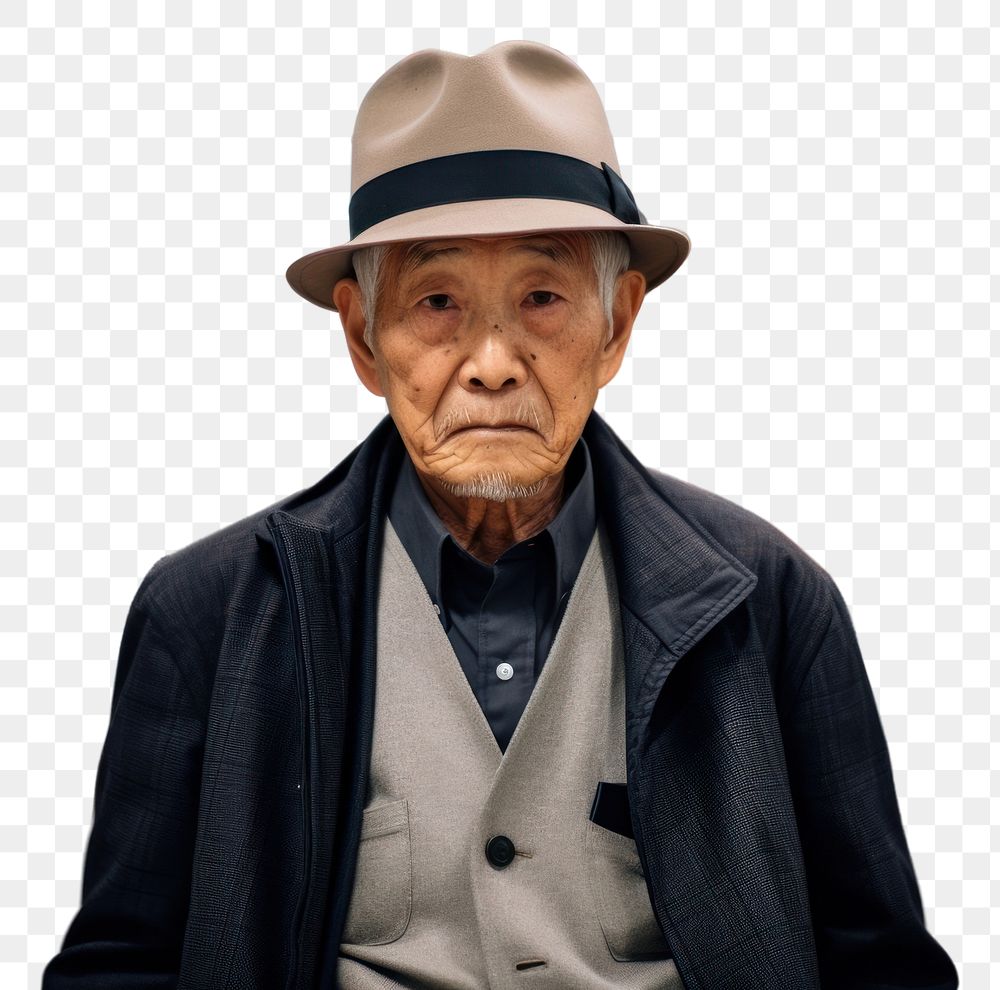 PNG Korean old male portrait shopping adult. AI generated Image by rawpixel.