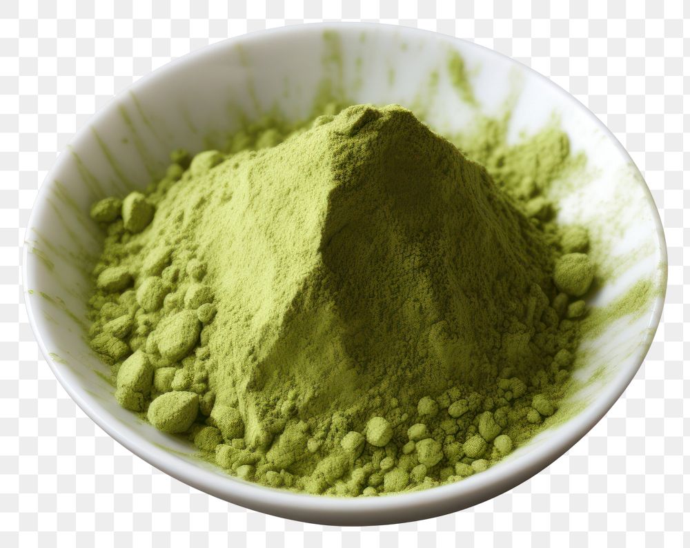 PNG  Instant matcha green tea powder ingredient freshness. AI generated Image by rawpixel.
