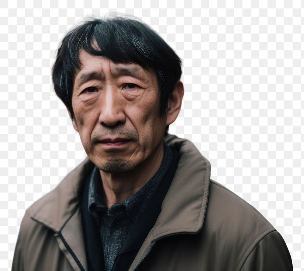 PNG Mature handsome Chinese entrepreneur portrait adult photo. AI generated Image by rawpixel.