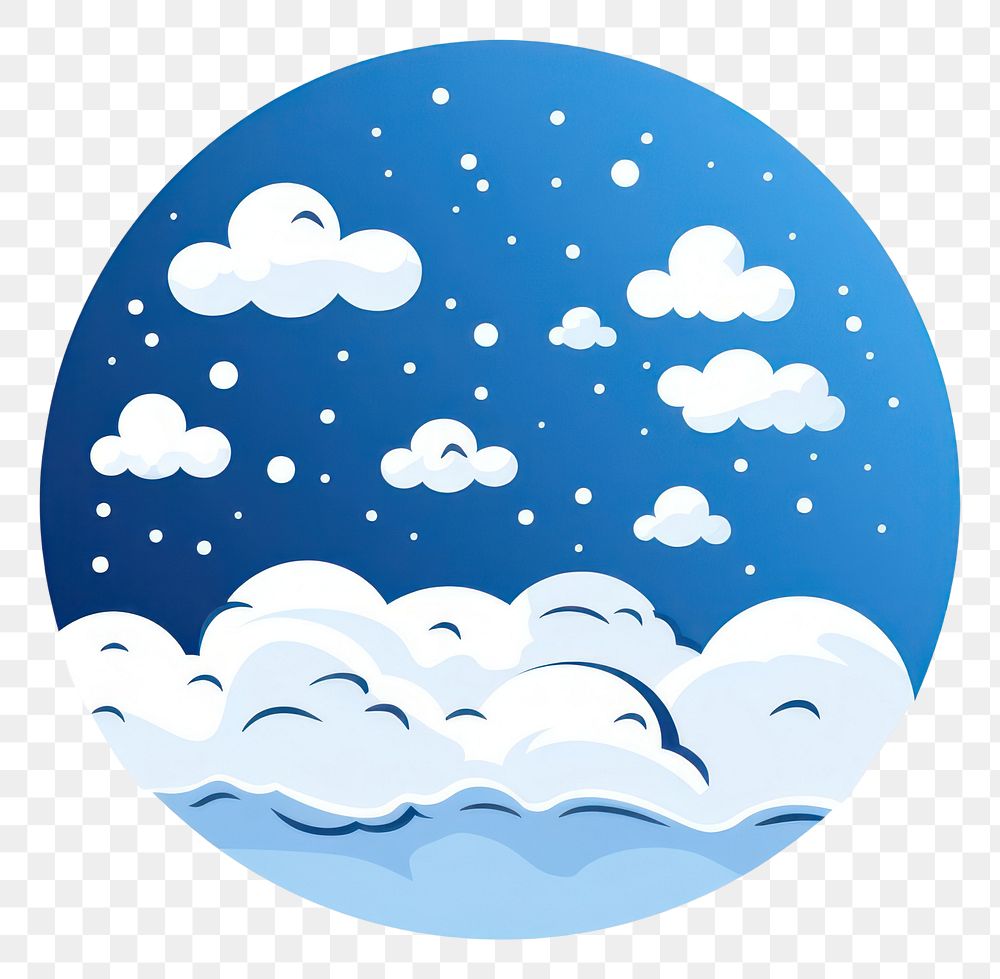PNG  Clean white background snowy weather icon isolate object no shadow. AI generated Image by rawpixel.
