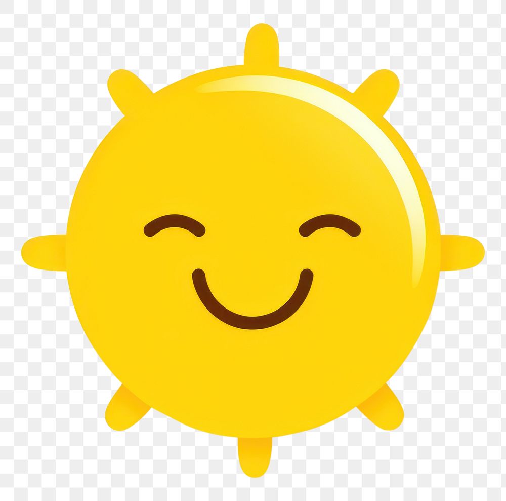 PNG  Clean white background sunny weather icon isolate object no shadow. AI generated Image by rawpixel.