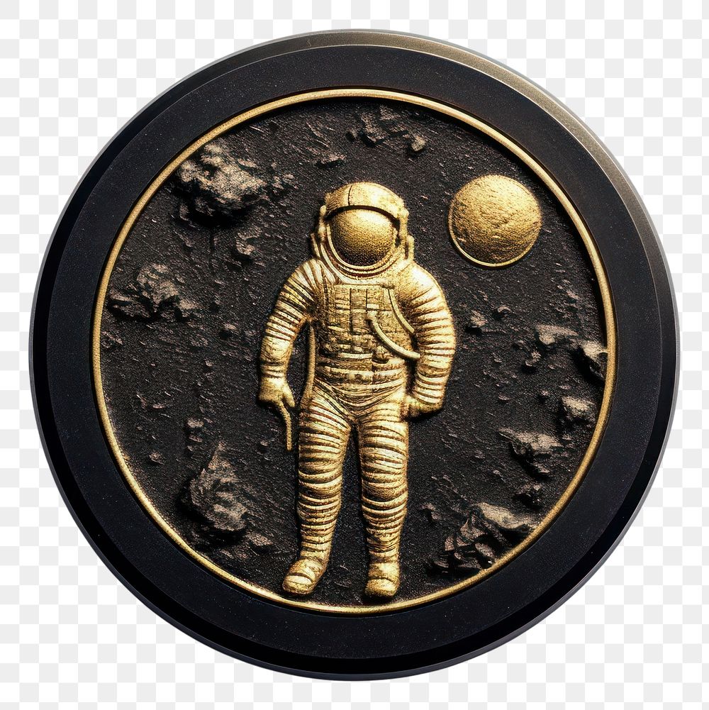PNG  Astronaut money space gold. AI generated Image by rawpixel.