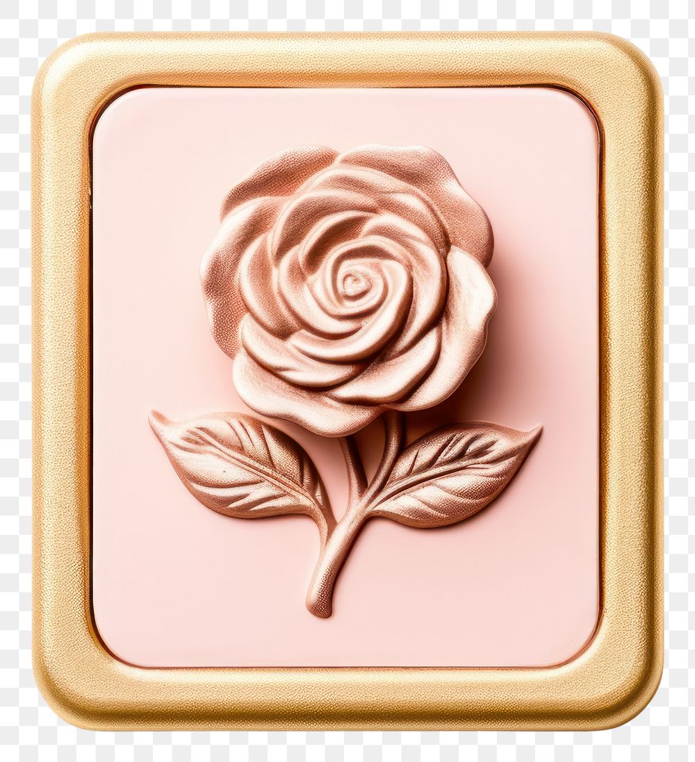 PNG  Flower rose rectangle jewelry. AI generated Image by rawpixel.
