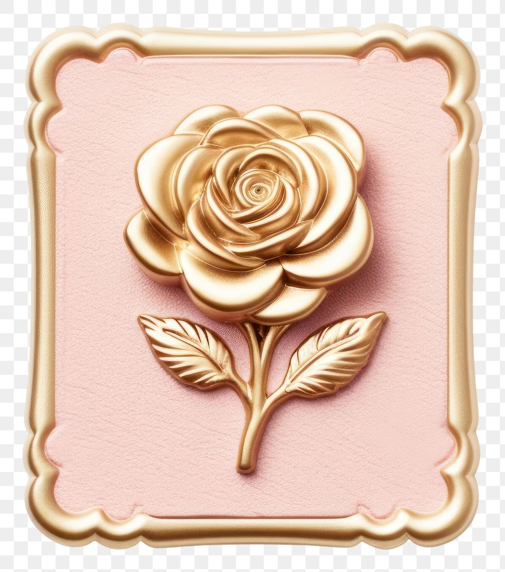 PNG  Flower rose rectangle jewelry
