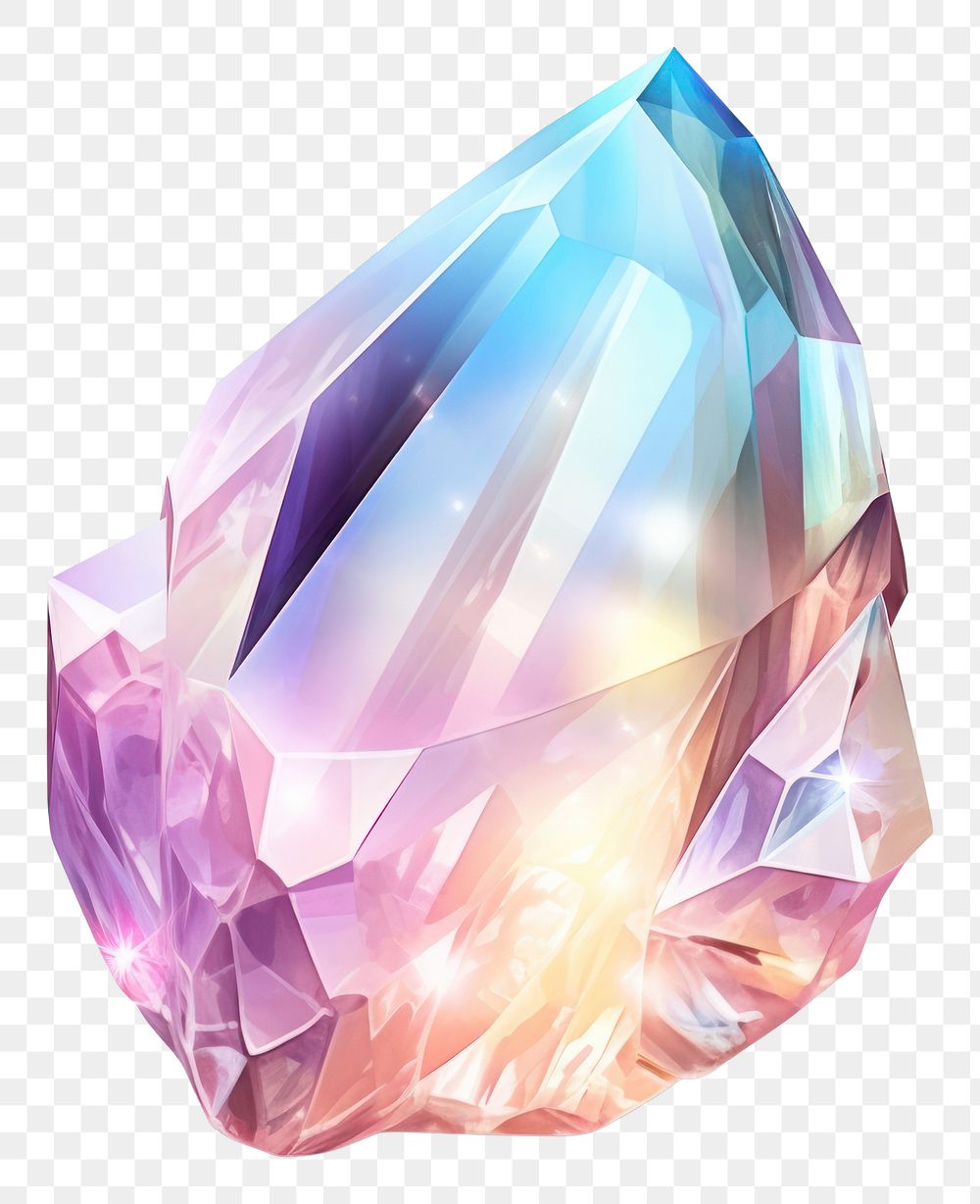 PNG A gemstone crystal amethyst mineral.