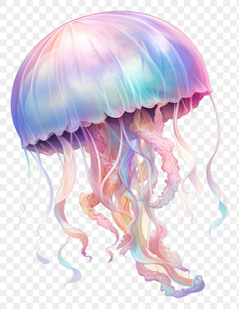 PNG A jellyfish white background invertebrate cephalopod.