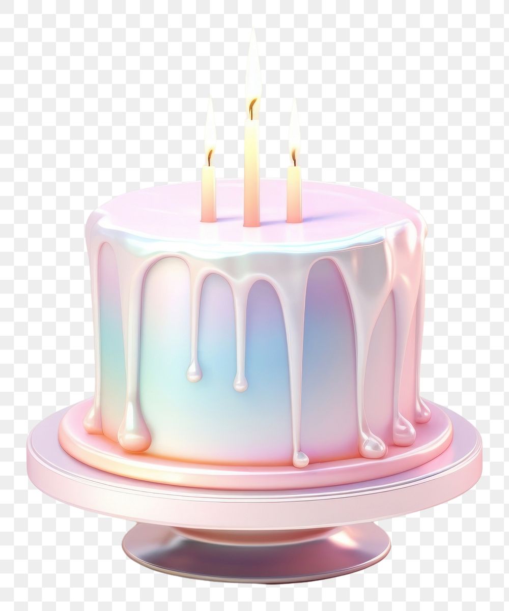 PNG A 3D minimal birthday cake dessert candle food.