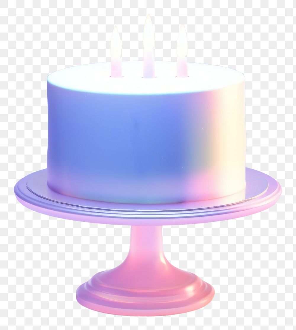 PNG A 3D minimal birthday cake dessert candle food.