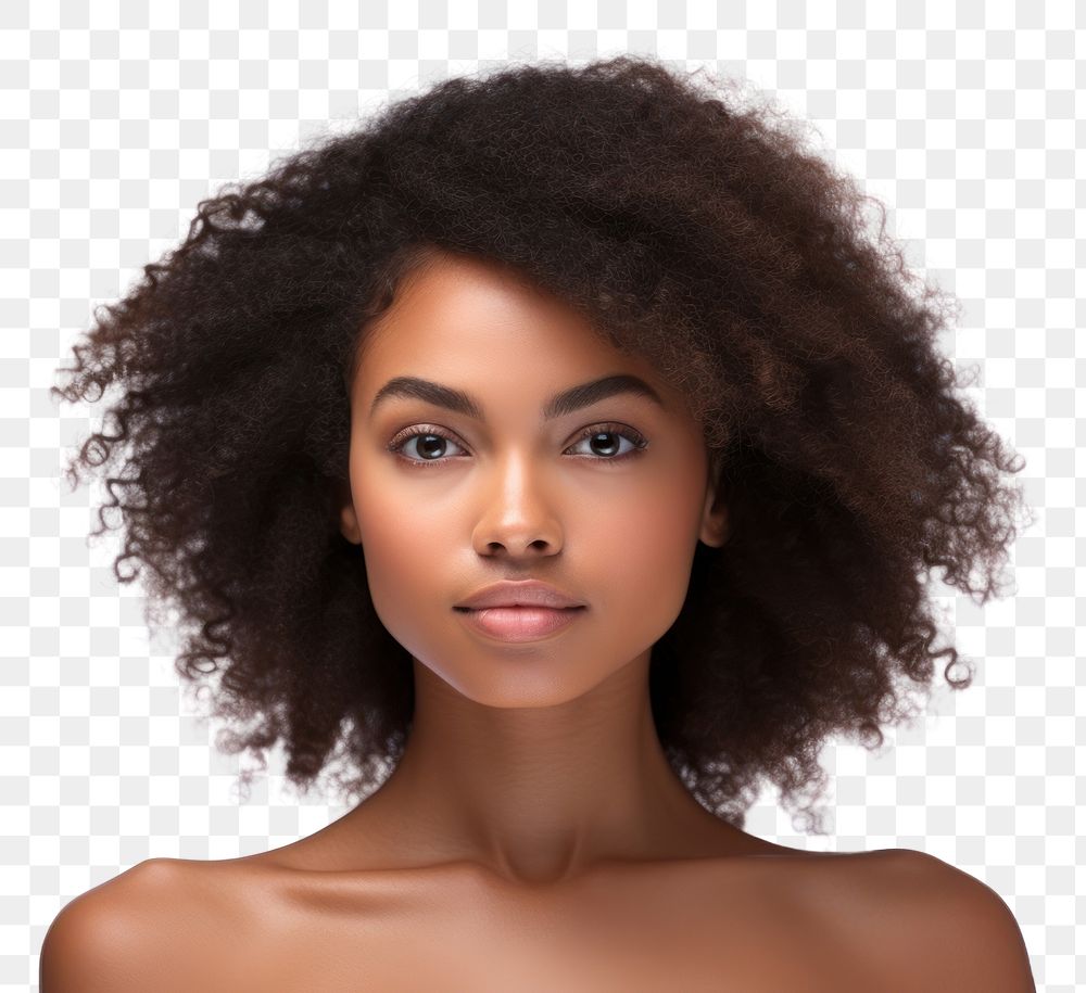 PNG African American portrait adult woman.
