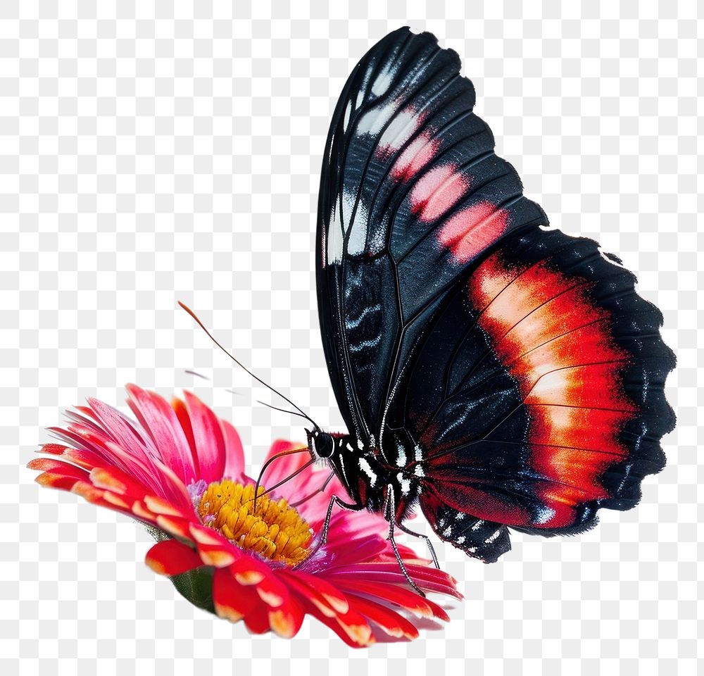 PNG South america butterfly flower animal insect.