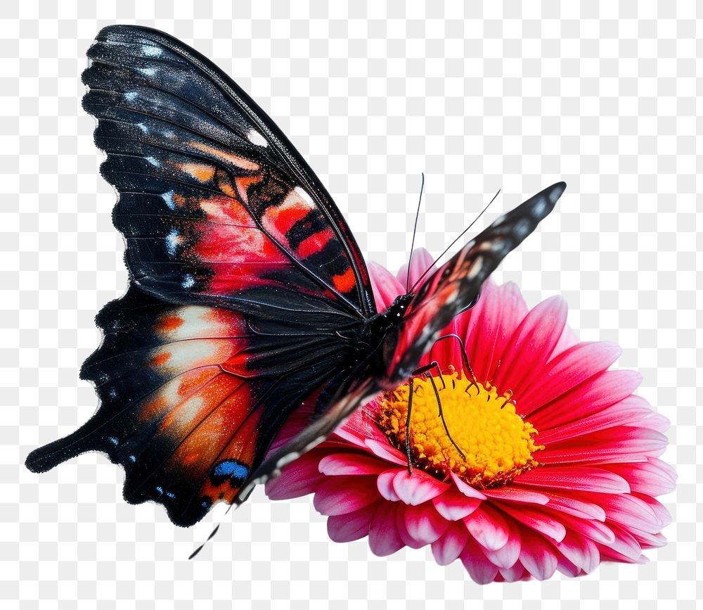PNG South america butterfly flower animal insect.