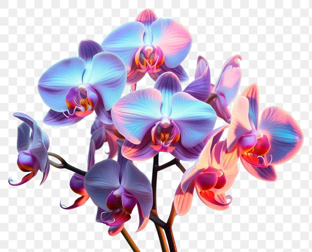 PNG  An orchid flower plant inflorescence. AI generated Image by rawpixel.