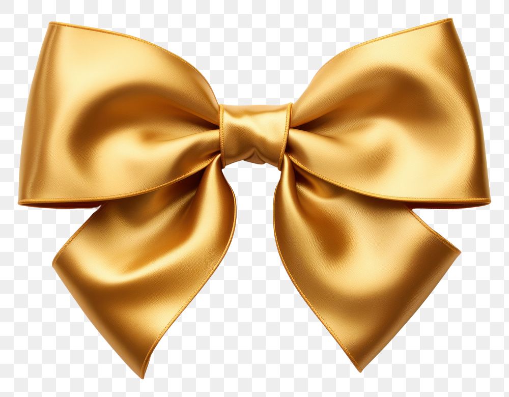 PNG Gold bow white background celebration