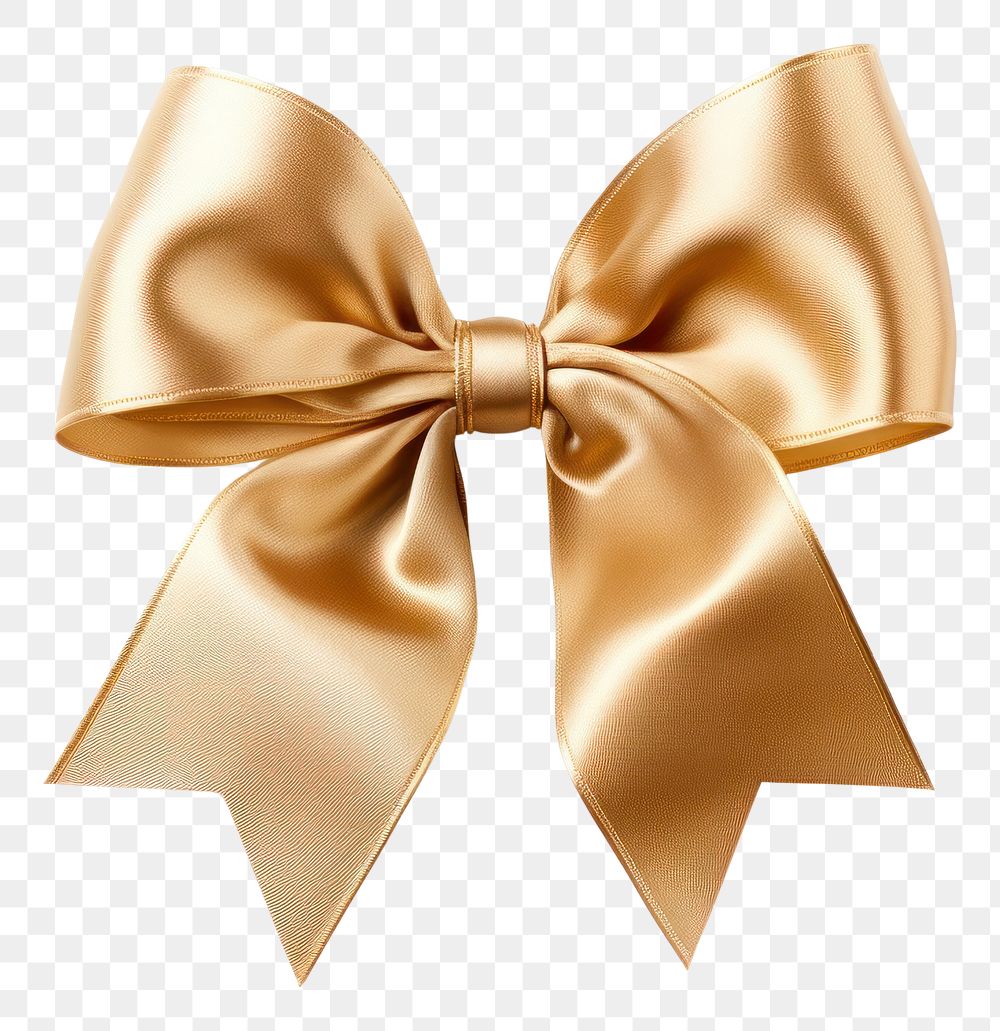 PNG Gold bow white background celebration accessories. AI generated Image by rawpixel.