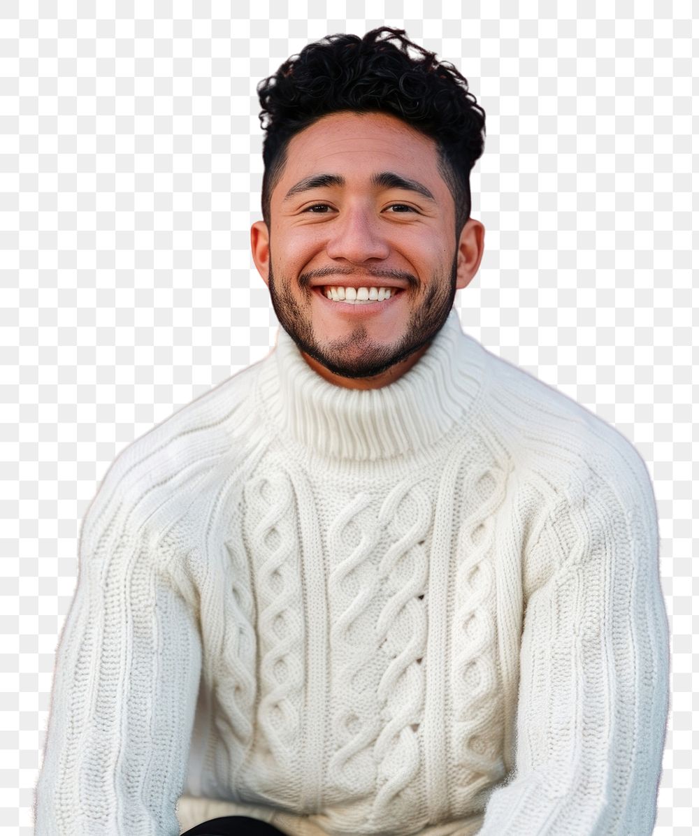 PNG Portrait clothing sweater apparel.