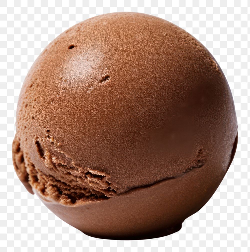 PNG An icecream ball chocolate dessert food.