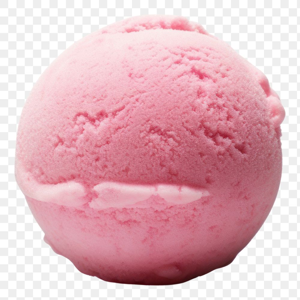 PNG An icecream ball dessert food white background.