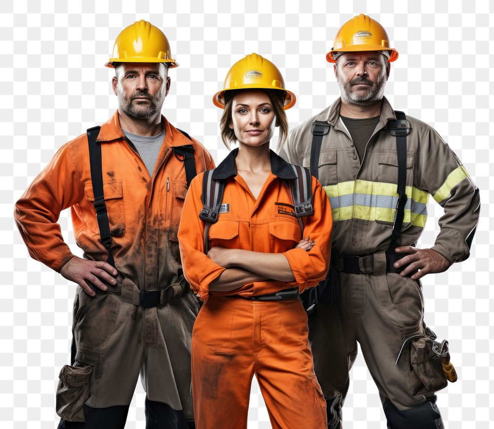 PNG  Construction industry workers hardhat helmet construction industry