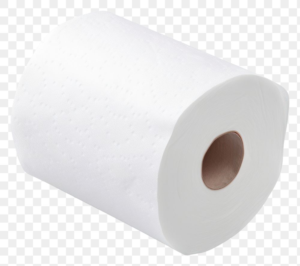 PNG  Toilet paper cylinder textile hygiene. AI generated Image by rawpixel.