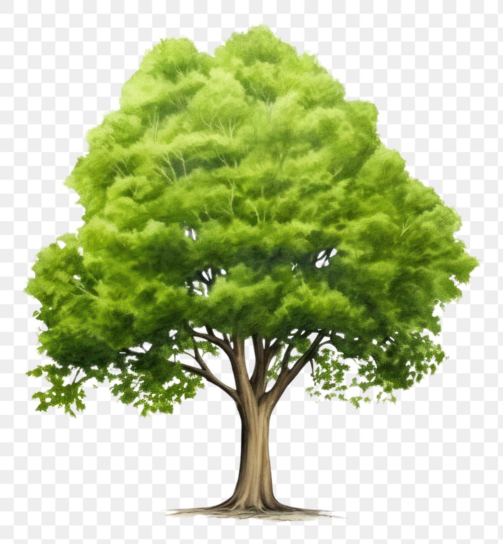 PNG Green tree nature plant white background.