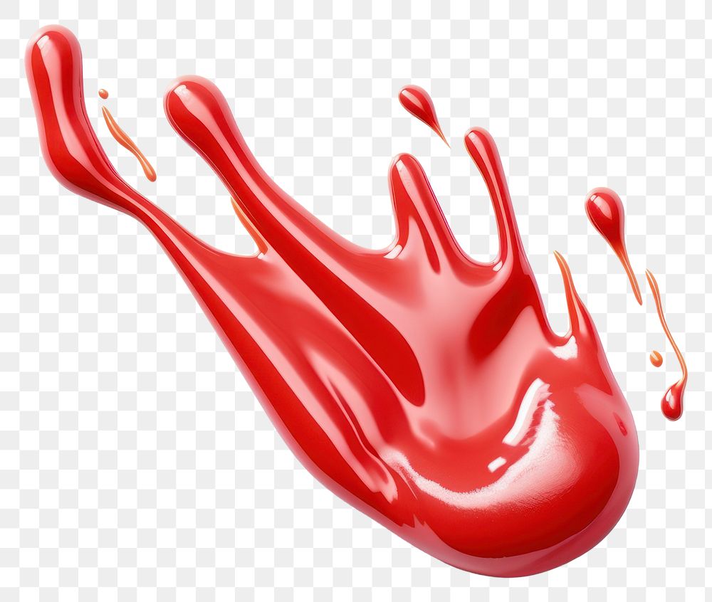 PNG Squeeze ketchup white background splattered splashing.