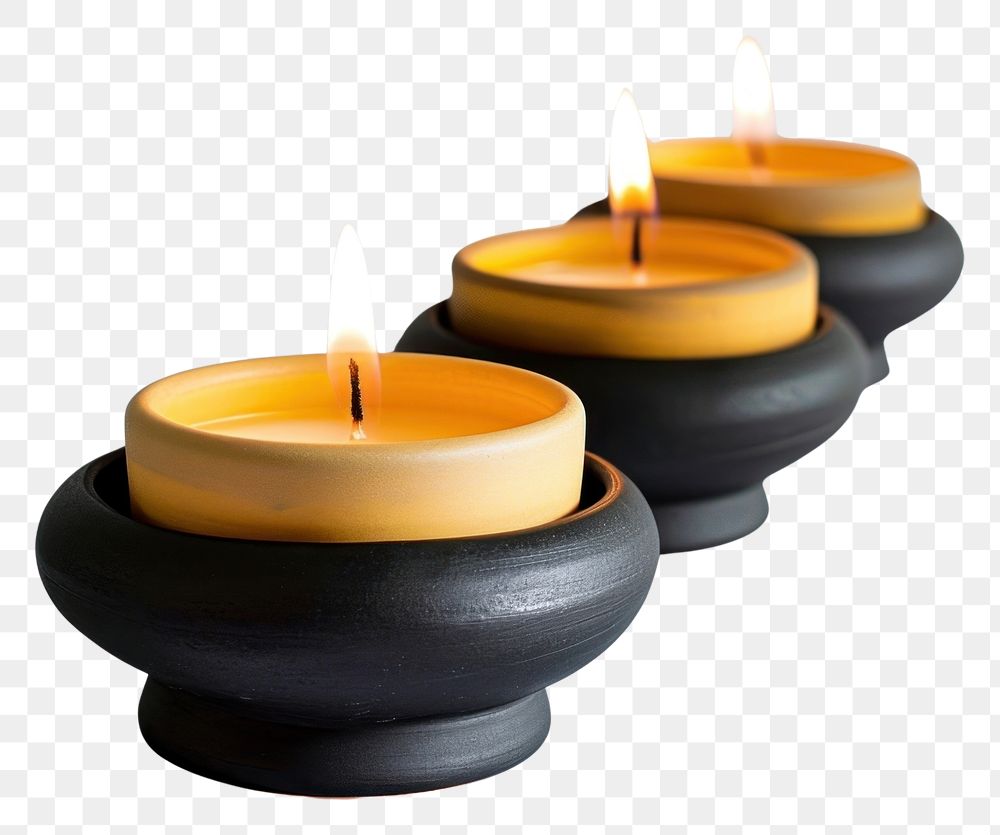 PNG Golden candles tradition yellow fire.