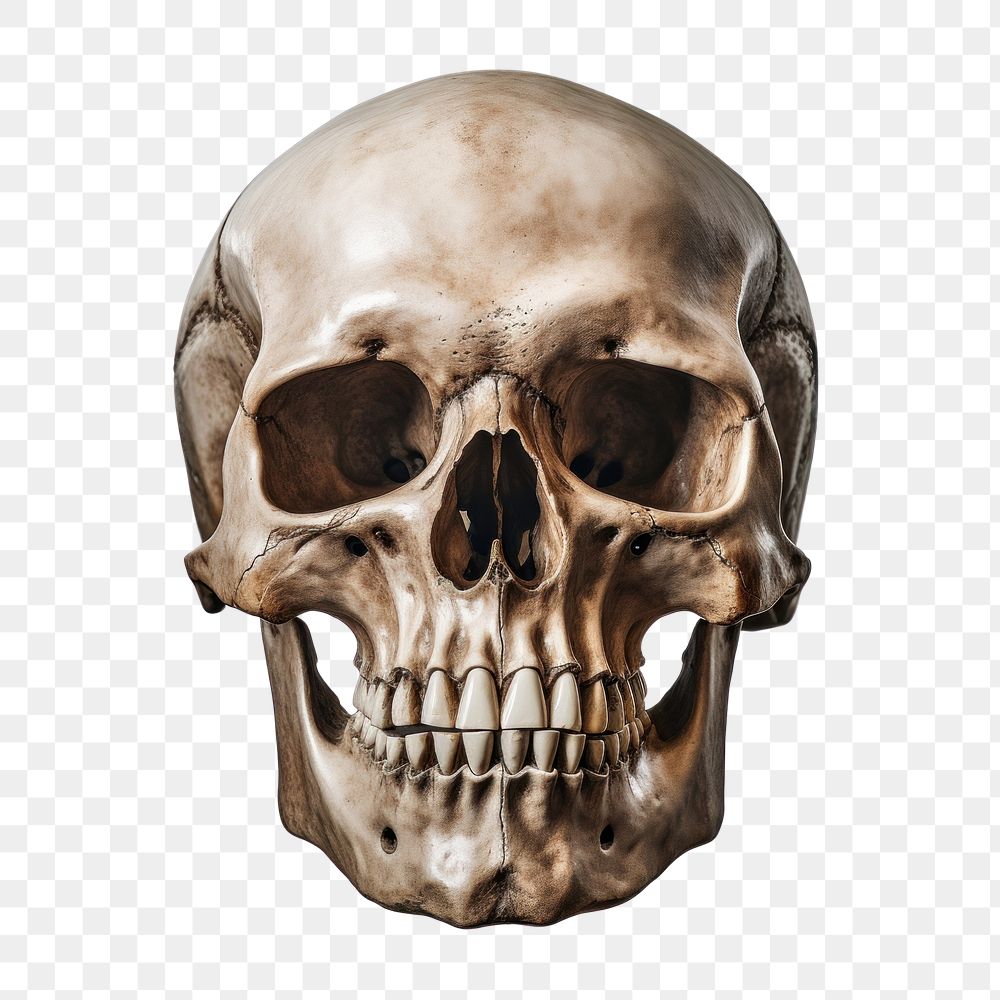 PNG Skull white background anthropology sculpture.