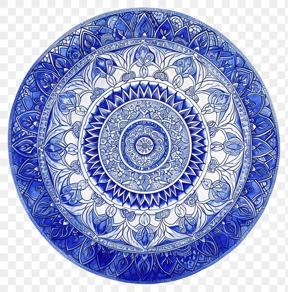 PNG  Arabic pattern porcelain circle plate.
