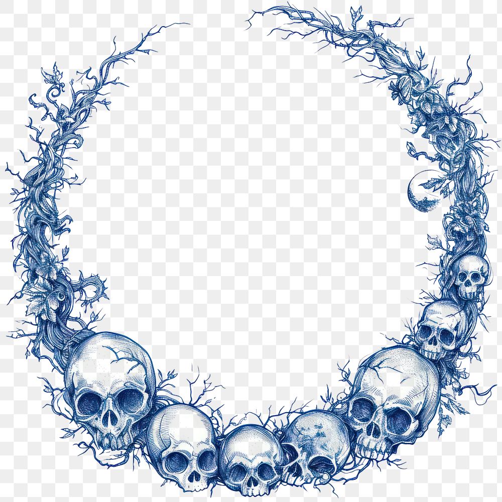 PNG  Circle frame of halloween accessories chandelier accessory.