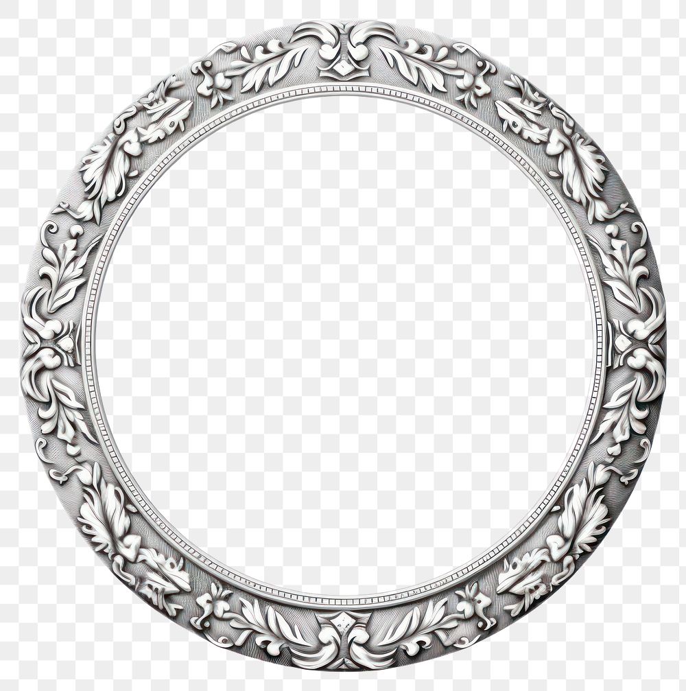 PNG Circle frame with Chinese traditional pattern jewelry locket white background.